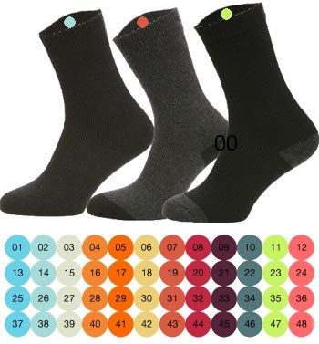 48 Sekvensielt Nummererte Etiketter for klær | Stryk-på etiketter til sokker